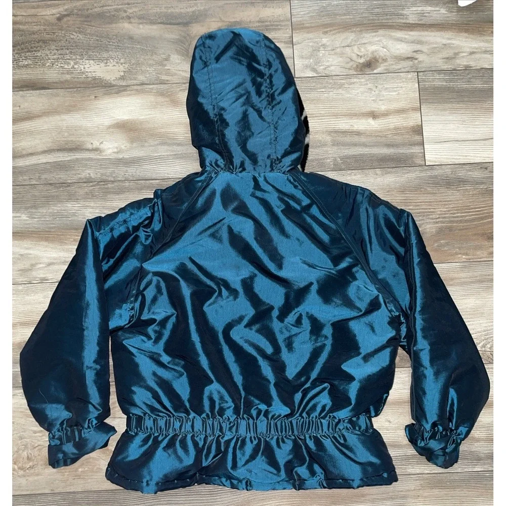 Vintage Expressions Contemporary Apparel‎ Girls 14 Winter Jacket Teal Zebra
